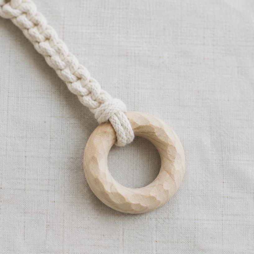 Wooden ring charm