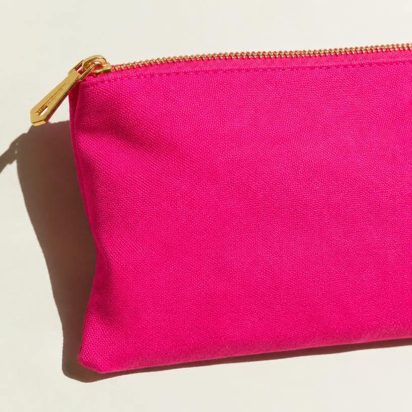 Hot-pink pouch